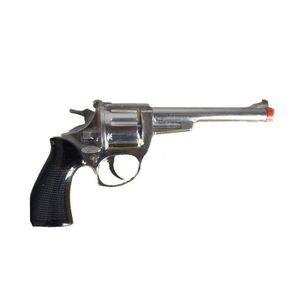 Verkleed speelgoed revolver/pistool metaal 8 schots