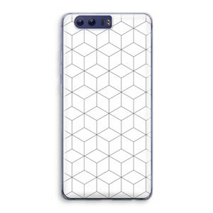 Zwart-witte kubussen: Honor 9 Transparant Hoesje