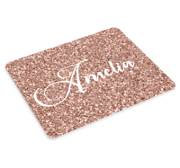 Muismat met naam Glittery met naam