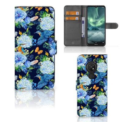 Telefoonhoesje | Met pasjeshouder | voor Nokia 7.2 | Nokia 6.2 IJsvogel