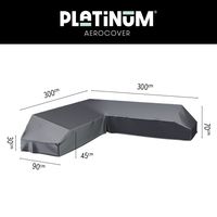 Platinum Aerocover platform loungesethoes 300x300 cm. - thumbnail