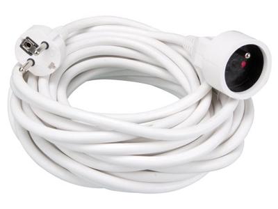 Verlengkabel 10 m wit- 3g1.5 penaarde - Velleman
