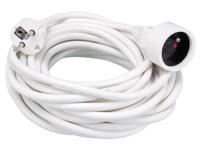 Verlengkabel 10 m wit- 3g1.5 penaarde - Velleman
