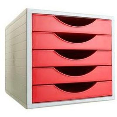 Modulaire archiefkast Archivo 2000 ArchivoTec Serie 4000 5 lades Din A4 Rood 34 x 27 x 26 cm