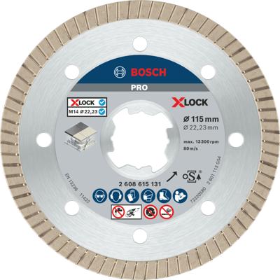 Bosch Accessoires X-LOCK Diamantschijf Best for Ceramic Extraclean Turbo 115 x 22,23 x 1,4 x 7 mm - 1 stuk(s) - 2608615131
