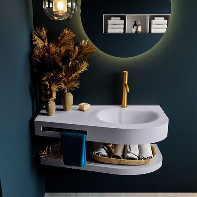 MONDIAZ RIVA 100cm Wastafel met planchet kleur Cale. Wastafel DULCET rechts 1 kraangaten kleur Cale. MONDIAZ RIVA 100cm Wastafel met planchet kleur Cale. Wastafel DULCET rechts 1 kraangaten kleur Cale.