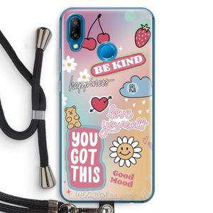 Positivity: Huawei P20 Lite Transparant Hoesje met koord