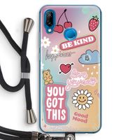 Positivity: Huawei P20 Lite Transparant Hoesje met koord
