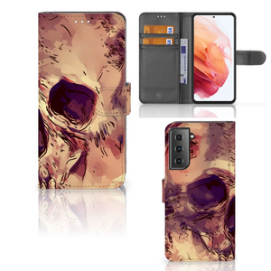 Telefoonhoesje met Naam Samsung Galaxy S21 Skullhead