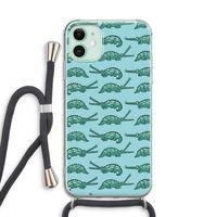 Kroko: iPhone 11 Transparant Hoesje met koord