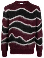 PT Torino pull en maille intarsia - Rouge