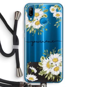 Daisies: Huawei P20 Lite Transparant Hoesje met koord