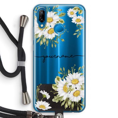 Daisies: Huawei P20 Lite Transparant Hoesje met koord
