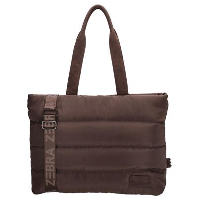 Zebra Trends Puffer Shopper/Laptoptas 15&apos;&apos; Elske Donker Bruin
