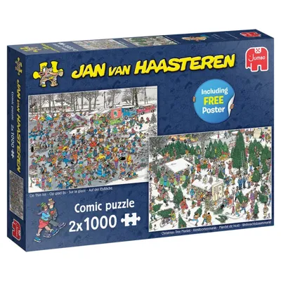 Jan van Haasteren ‚Äì Kerstcadeautjes Puzzel 2x 1000 Stukjes