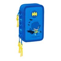 Driedubbele Pennenzak Batman Blauw 12,5 x 19,5 x 5,5 cm 37 Onderdelen