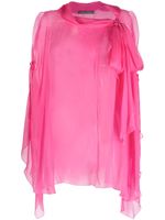 Alberta Ferretti Semi-doorzichtige blouse - Roze - thumbnail