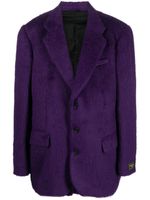 Raf Simons blazer en alpaga mélangé à coupe oversize - Violet