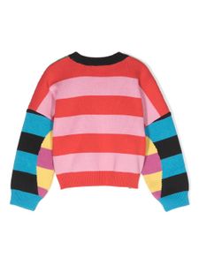 Stella McCartney Kids sweat à design colour block - Rose