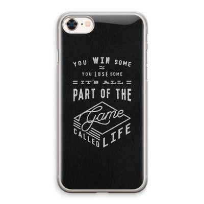 Life: iPhone 8 Transparant Hoesje