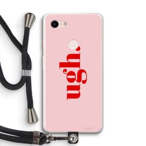 Ugh: Pixel 3 XL Transparant Hoesje met koord