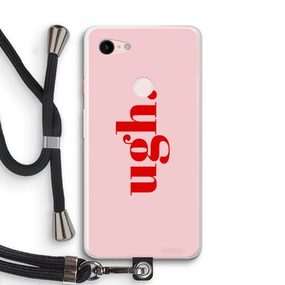 Ugh: Pixel 3 XL Transparant Hoesje met koord