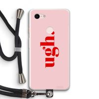 Ugh: Pixel 3 XL Transparant Hoesje met koord