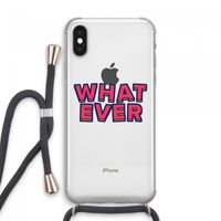 Whatever: iPhone XS Max Transparant Hoesje met koord