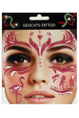 Gezicht sticker Flamingo