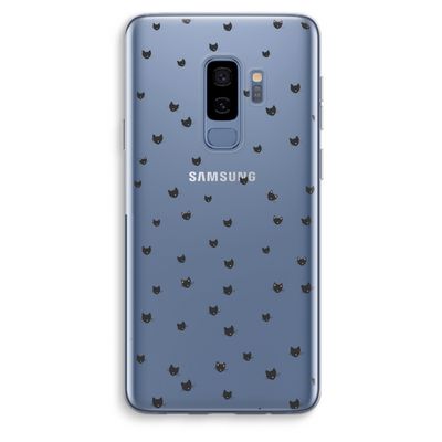 Kleine kattenkopjes: Samsung Galaxy S9 Plus Transparant Hoesje