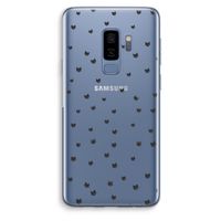 Kleine kattenkopjes: Samsung Galaxy S9 Plus Transparant Hoesje