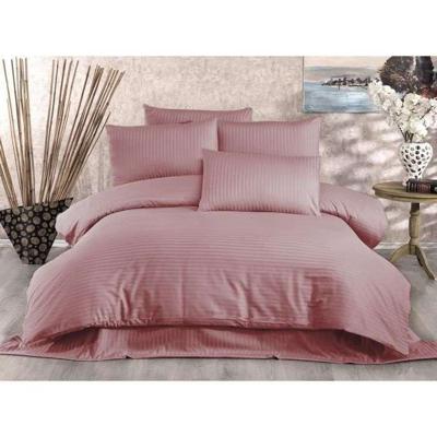 Beddengoedset - 1 dekbedovertrek 220 x 240 cm + 2 kussenslopen 60 x 60 cm - 80% katoen, 20% polyester - Poeder