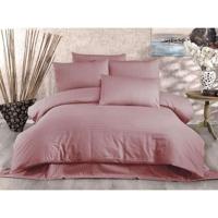 Beddengoedset - 1 dekbedovertrek 220 x 240 cm + 2 kussenslopen 60 x 60 cm - 80% katoen, 20% polyester - Poeder