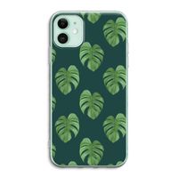 Monstera leaves: iPhone 11 Transparant Hoesje