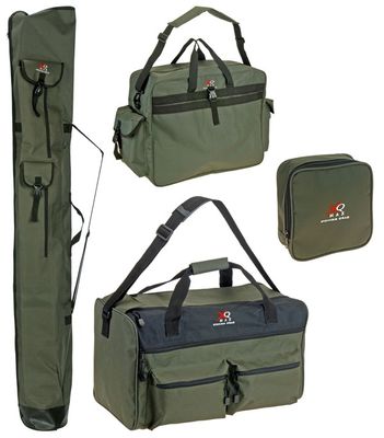 Professionele hengelsport tassenset met 4 tassen