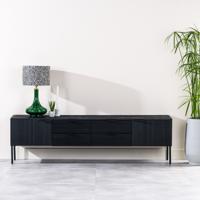 BASE TV-meubel Linae Mangohout, 175 cm - Zwart - thumbnail