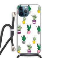 Sanseveria: iPhone 12 Pro Max Transparant Hoesje met koord