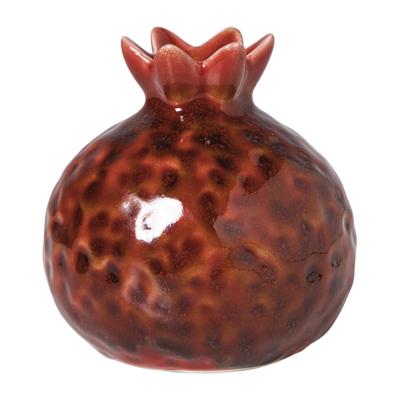 Granaatappel vaasje groot - rood - ø9.6x10 cm