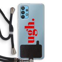 Ugh: Samsung Galaxy A32 4G Transparant Hoesje met koord