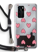 Ondersteboven verliefd: Huawei P40 Transparant Hoesje met koord