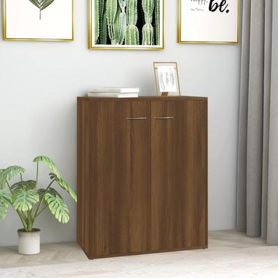 Dressoir 60x30x75 cm bewerkt hout bruin eikenkleur