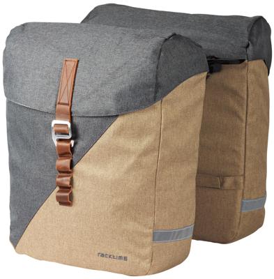 Racktime Double bag heda 2.0 desert sand/dust grey