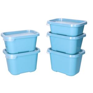 Vershoudbakjes nestbaar - 5 delig - BPA vrij - meal prep - diverse maten - Blauw