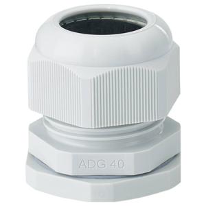Hensel 36001081 Wartel Slagvast, Met borgmoer, Met trekontlasting, Met dichting M40 Kunststof Grijs 1 stuk(s)
