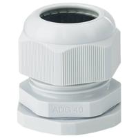 Hensel 36001081 Wartel Slagvast, Met borgmoer, Met trekontlasting, Met dichting M40 Kunststof Grijs 1 stuk(s) Hensel 36001081 Wartel Slagvast, Met borgmoer, Met trekontlasting, Met dichting M40 Kunststof Grijs 1 stuk(s)