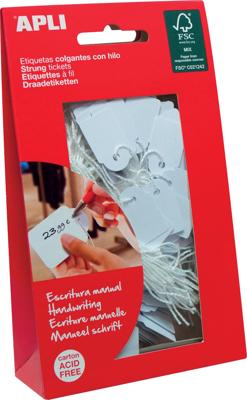 Apli draadetiketten ft 7 x 19 mm (b x h) (7004), etui van 200 stuks