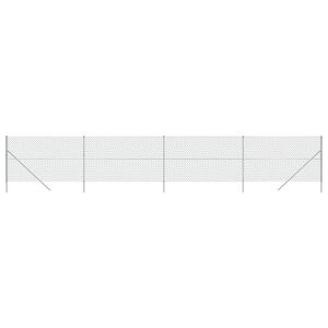 The Living Store Gaashek 1.6 x 10 m - Gegalvaniseerd staal met PVC-coating - Duurzaam en UV-bestendig - In elkaar