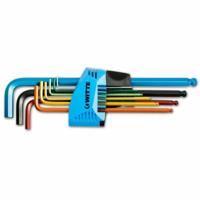 Inbussleutel Set WITTE 1,5-2-2,5-3-4-5-6-8-10 mm Zeshoekig Inbussleutel Set 9 Onderdelen