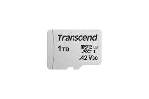 Transcend TS1TUSD300S-A microSD-kaart Retail 1 TB UHS-I, Class 10, v30 Video Speed Class, A1 Application Performance Class, A2 Application Performance Class