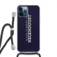 Blijve plakken in Negenduust: iPhone 13 Pro Max Transparant Hoesje met koord